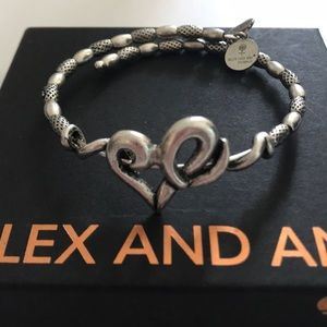 Alex and ani heart wrap around bracelet